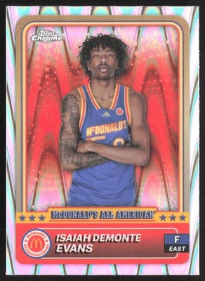 2024 Topps Chrome McDonald's All-American #27 Isaiah Demonte Evans RayWave