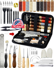 Kit profesional Para Manualidades De Cuero Con Hilo Encerado, Ranurador, Punz n