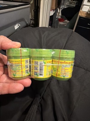 3X Traditional Thai Herbal Inhaler from Thailand 10g