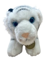 Miyoni White Bengal Tiger Plush Stuffed Animal Cub Aurora 10" Soft Realistic