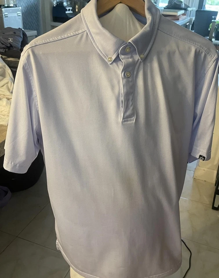 Camisa Polo de Golf Bolle Para Hombre Talla XL Manga Corta Púrpura Rendimiento Activo Foto 2 de 4