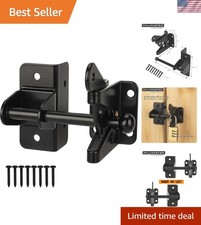 Self Locking Gate Latch for Wooden Fence,Heavy Duty Gravity Fence Latch Priva...