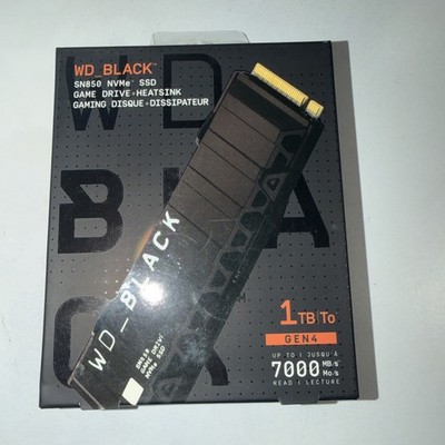 Western Digital WD_BLACK SN850 NVMe M.2 SSD 1TB Heatsink 7000MB/s Internal Drive