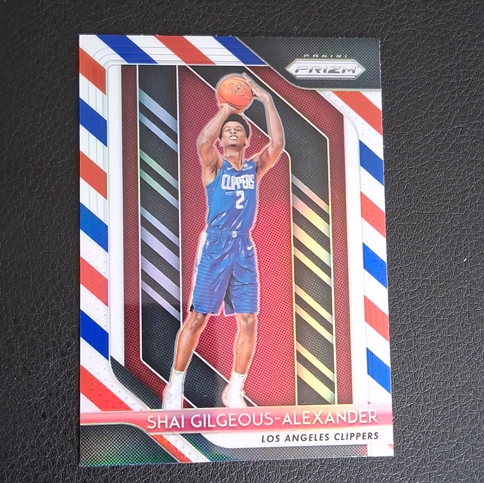 Panini 2018-19 Red White Blue Prizm Shai Gilgeous-Alexander #184 CLEAN CENTERED