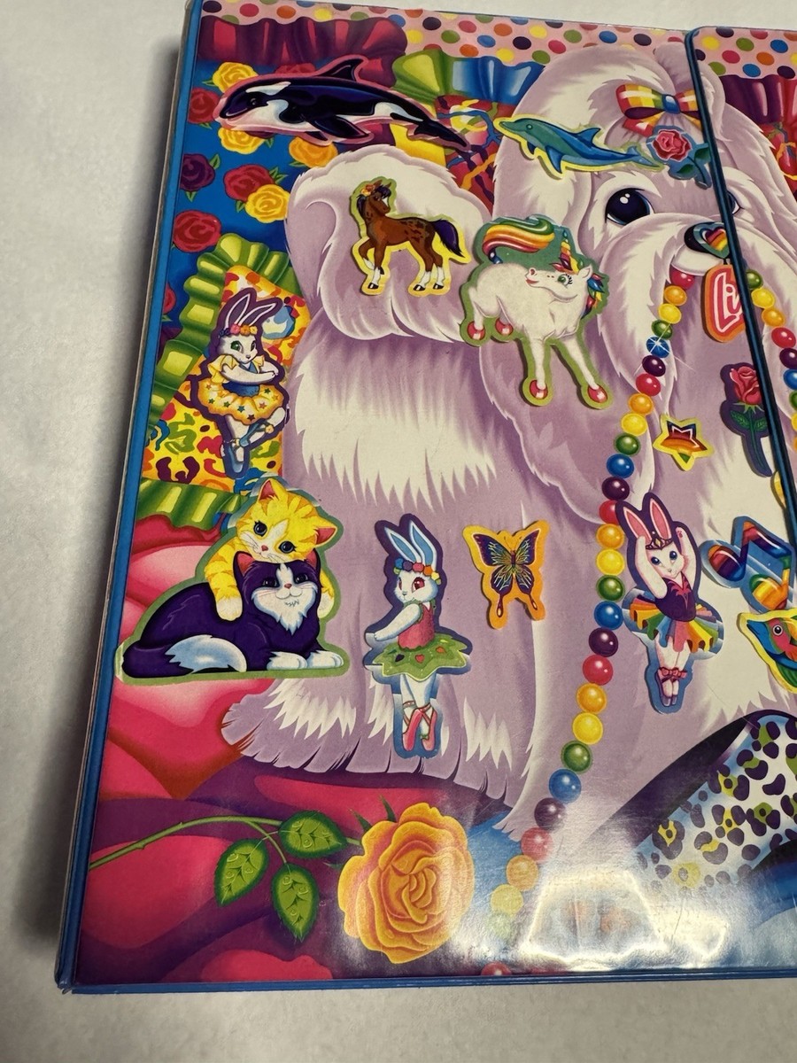 Vintage Lisa Frank Princess Pearl Dog Trapper Keeper Binder