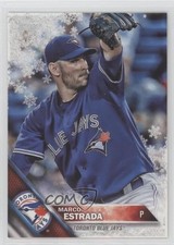 2016 Topps Holiday Metallic Snowflake Marco Estrada #HMW66 2d8