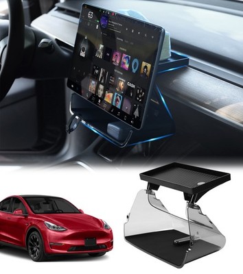 Center Screen Tray Storage Phone Holder To 2017-2023 Tesla 3 black Exc. Highland