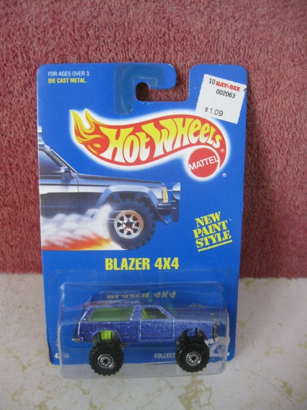 1991 HOT WHEELS 1983 BLAZER 4X4 NEW PAINT STYLE #222