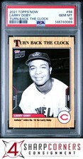 2021 TOPPS NOW TURN BACK THE CLOCK #94 LARRY DOBY HOF POP 2 PSA 10