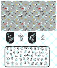 Durable High- Quality Stainless Steel Cartoon Dog Snoopy Nail Stamping Plate