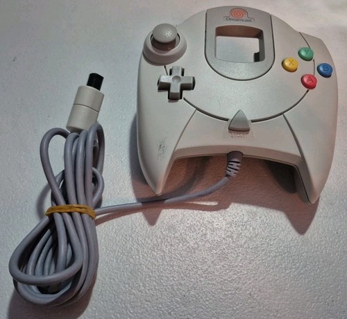 Manette Sega Dreamcast HKT-7700 Euro PAL - Officielle, Testée Fonctionnelle, Couleur Blanche Vintage