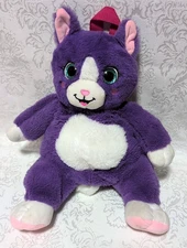 Purple Cat Plush BACKPACK Kipp Brothers 