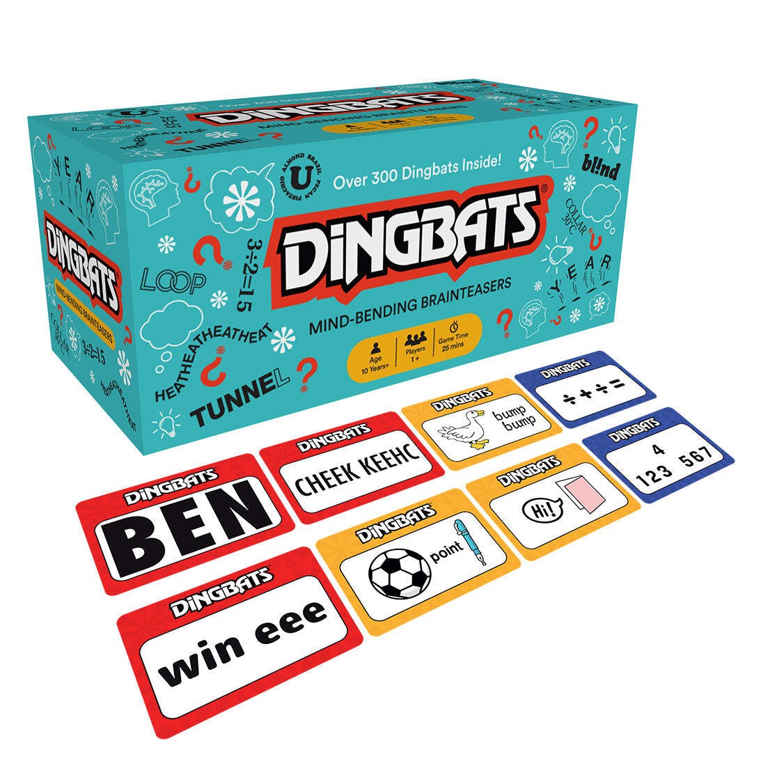 Gibsons Dingbats Word Game for Adults and Children - Fun Family Travel Game Gift