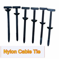 100Pcs Heavy Duty Nylon Universal Cable Tie Buckle Self Locking Nylon Zip Ties