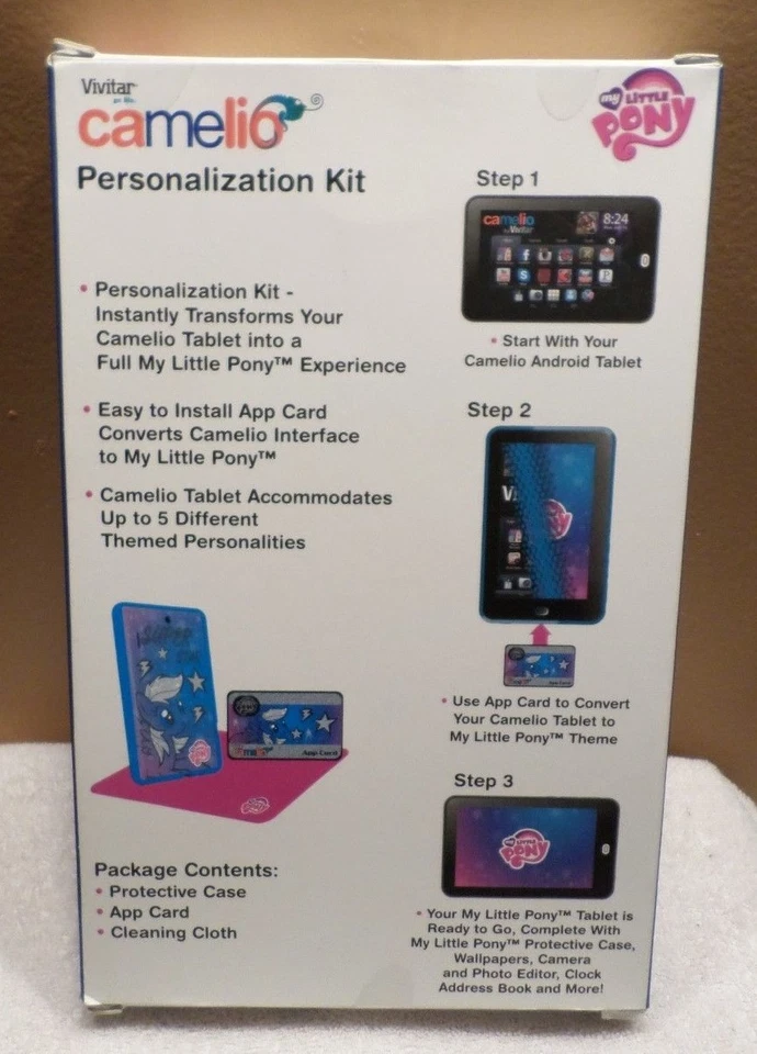 Vivitar Camelio Personalization Kit - My Little Pony Case, App Card & Software - Image 2 of 3
