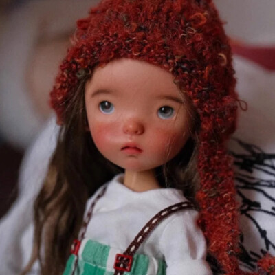 1/6 BJD Doll Joint Movable SD Resin Brown White Girl Exquisite Handmade Gift Toy