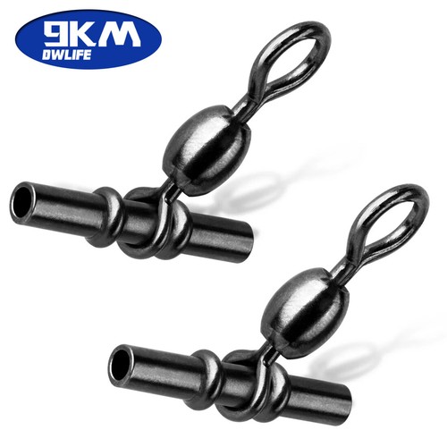 3-Way Fishing Swivels 15~60Pcs Fishing Barrel Swivels T-Shape Cross Line Swivels - Picture 1 of 16