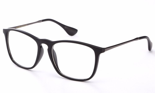 "Gafas clásicas con ojo de cerradura de moda lentes transparentes con templos de metal ""Irene"" - Imagen 2 de 12