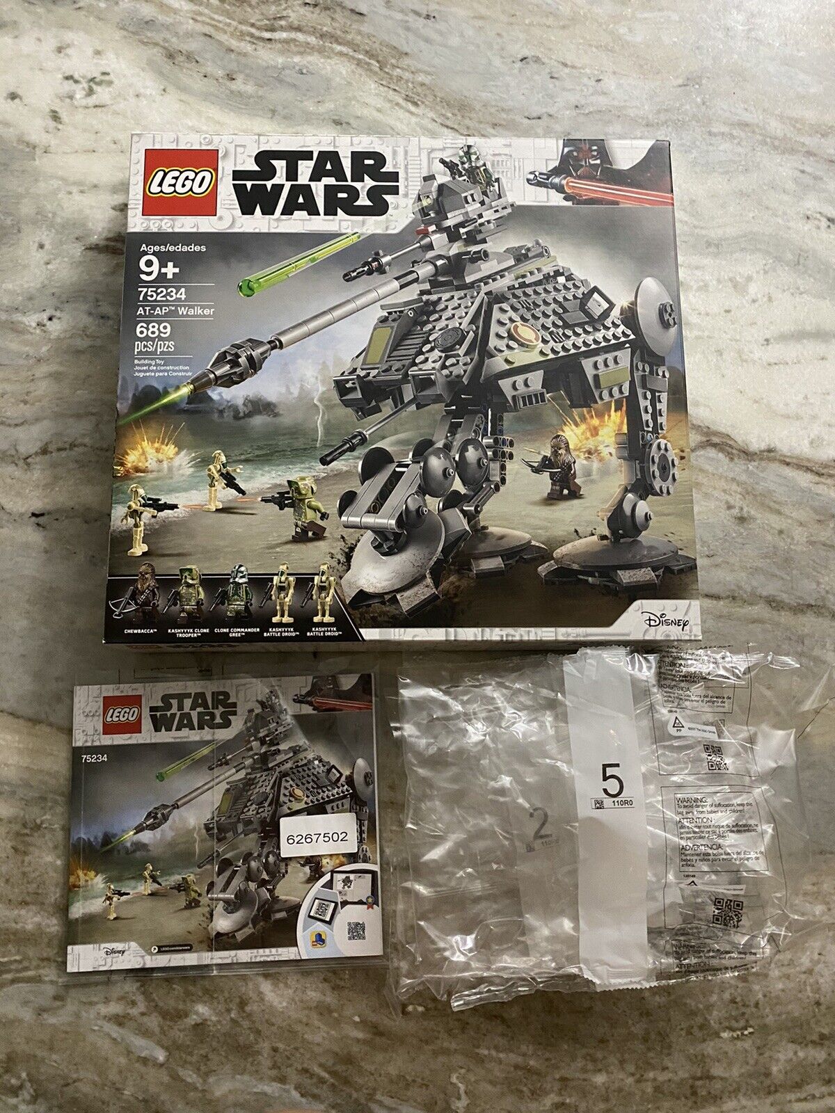 LEGO AT-AP Walker Star Wars TM (75234) *EMPTY BOX & INSTRUCTIONS ONLY*