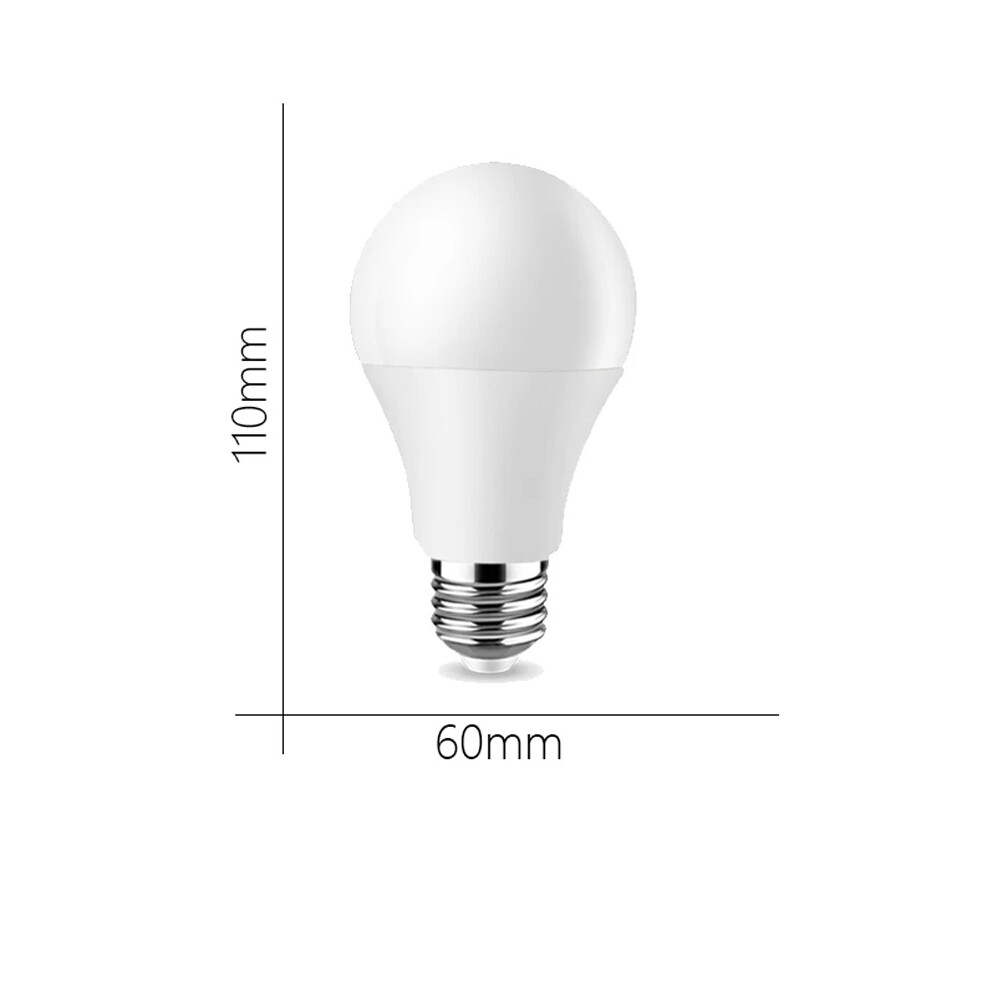 E27 LED Lamp Bulb AC220V 7W Energy Saving Cold White Plastic Bulb for