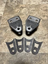 Universal Traction Bar Mount Set With Overlays And Weld On Axle Tabs