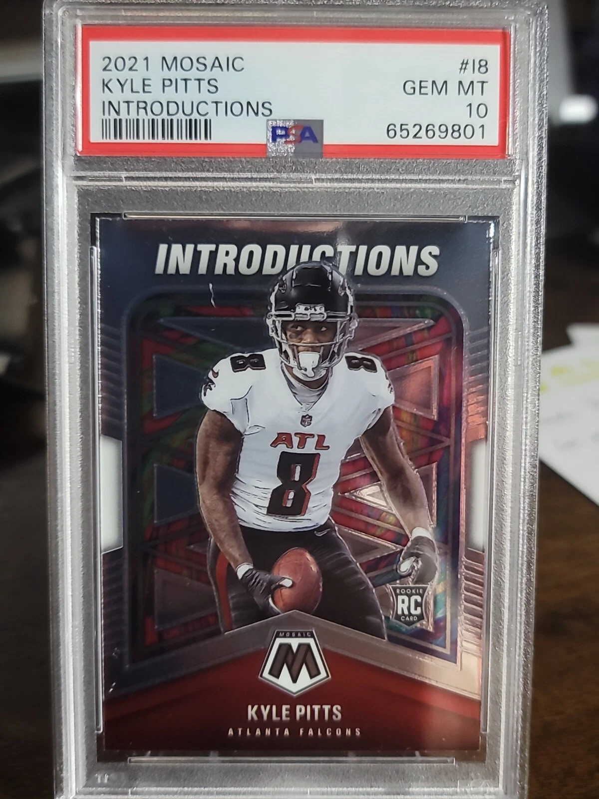 Kyle Pitts Panini Mosaic Introductions #I8 Base