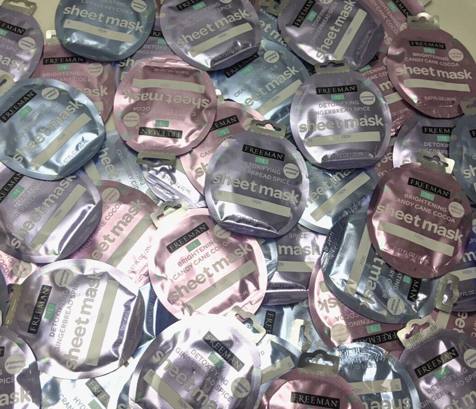 (36) Pack Freeman Face Sheet Masks Bulk Hydrating Detox Brightening Skincare Lot - Image 4 of 4