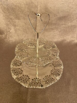 Vintage 2 Tier Edwardian Style Silver Plated Cake Stand | eBay UK
