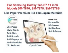 Paper Feel Matte Film Anti-Glare Screen Samsung Galaxy Tablet S7 11 in.