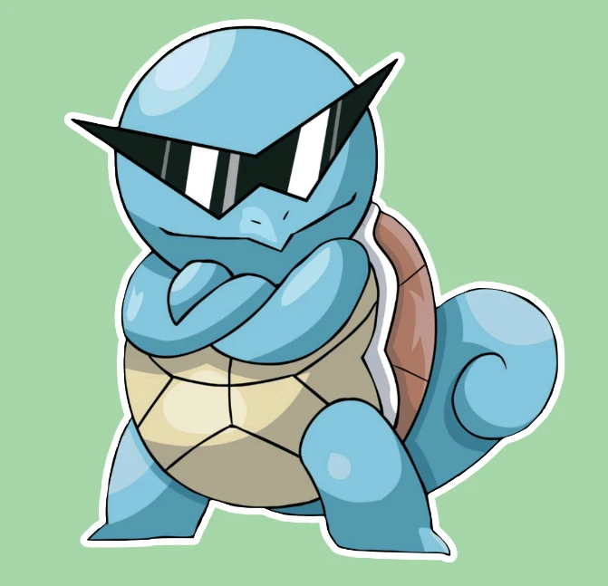 Calcomanía adhesiva Pokemon Squirtle Foto 2 de 3