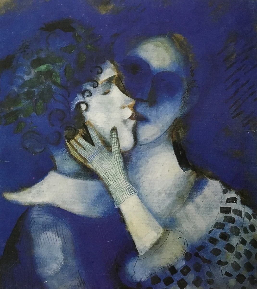 Marc Chagall The Lovers in Blue Custom Framed Print | eBay