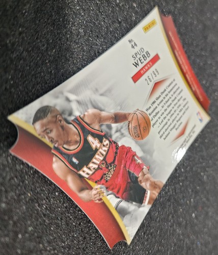 2014-15 Panini Select Spud Webb Die-Cut #44 Auto /99 - Picture 10 of 13