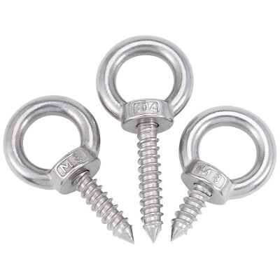 304 Stainless Steel Lifting Eye Bolt Self Tapping Screws M4 M5 M6 M8 M10 M12 M16