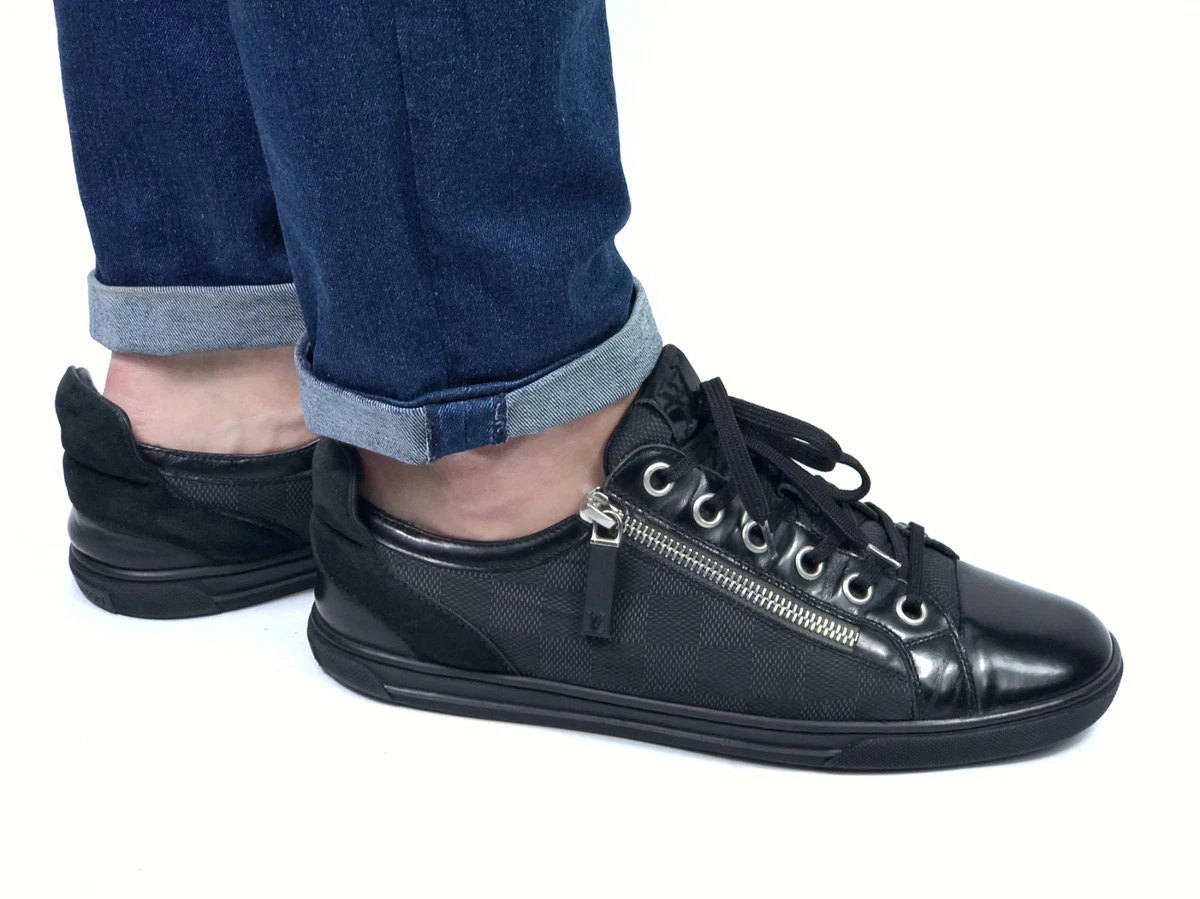 louis vuitton men's black sneakers