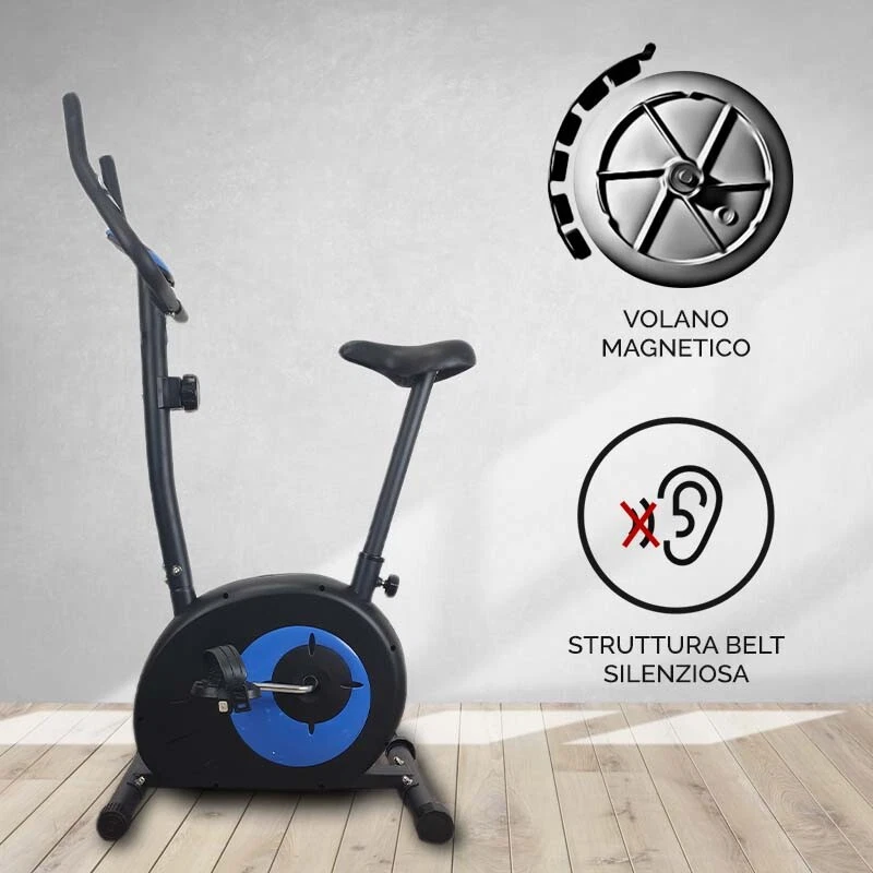 CYCLETTE MAGNETICA CICLOCAMERA HOME FITNESS BELT CARDIO FITNESS SLIM MULTIFIT - Immagine 2 di 4