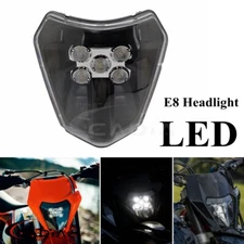 Enduro LED Headlight Headlamp For KTM SX125 XC150 SXF350 FE501 FX450 Dirt Bike