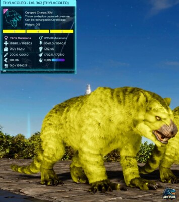 ARK ASCENDED - Thylacoleo Solid Color #79 #204 #48 - Paire Pour Reproduction, Neuf Scellé