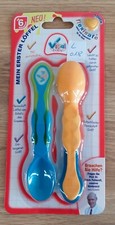 Vital Baby - L 018 - Mein erster L&ouml;ffel - blau/gelb - 2er Set - ca. 13 cm