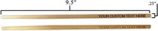 Custom Personalized Laser Engraved Bamboo Chopsticks