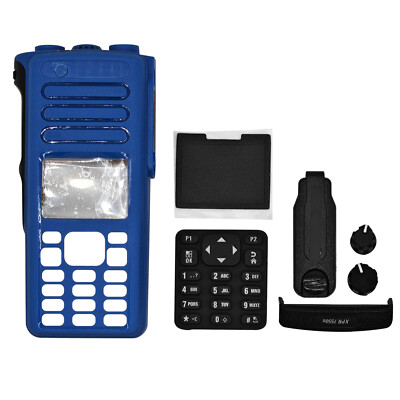 Blue Replacement housing case for XPR7550e DGP8550 XPR7580 with Speaker Keyboard