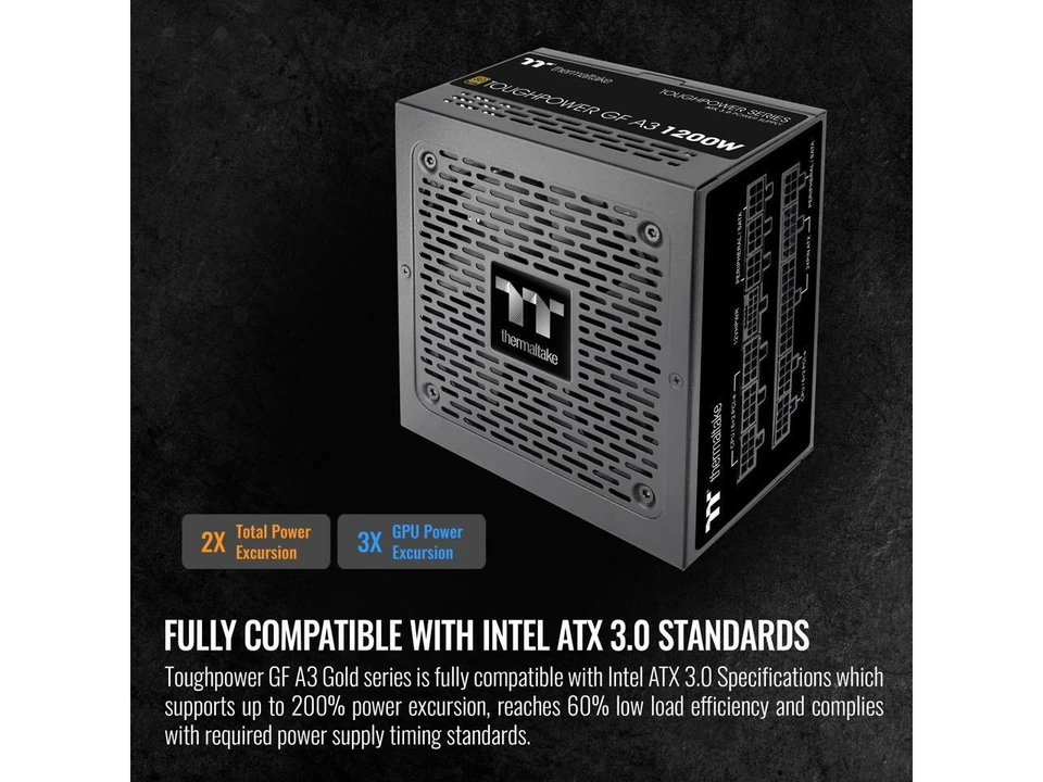 Thermaltake Toughpower 1200W GF A3 ATX 3.0 80+ Gold Full Modular Power Supply - Image 4 of 4