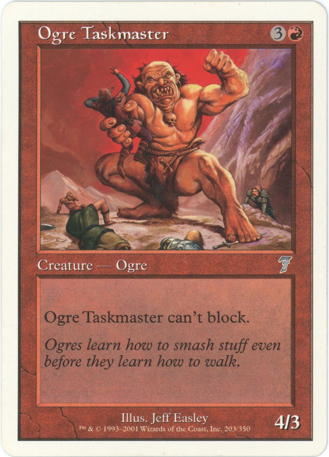 Ogre Taskmaster - 7th Edition - Uncommon LP