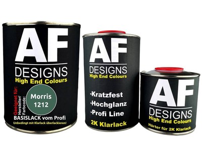 FÜR Morris 1212 Almond Green 2,5L Autolack Set Klarlack Härter