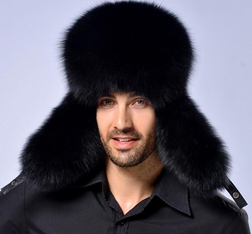 New Men's Winter Warm Fur Russian Hat 