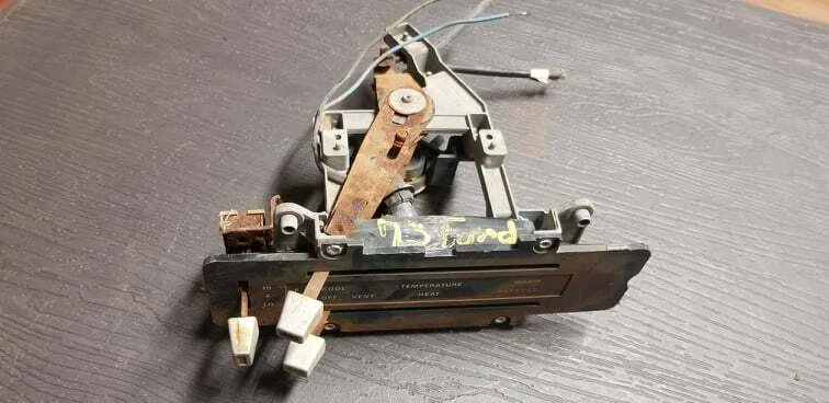 1972 Ford Torino aquecedor controle ventilador ventilação temperatura calor descongelamento quente - Imagem 2 de 3