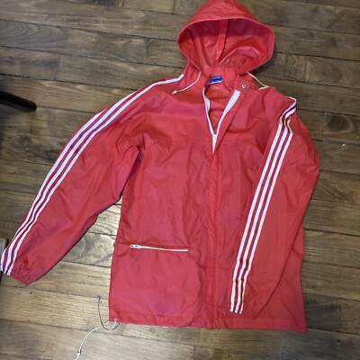 Adidas Ventex Jacke Vintage 162 S-M Original Retro Jacket Nylon Kway Winddicht 