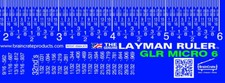 GLR Micro Measuring Ruler Measure Measurement Crafts Workshop Plastic Flexible