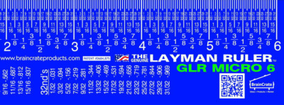 GLR Micro Measuring Ruler Measure Measurement Crafts Workshop Plastic ...