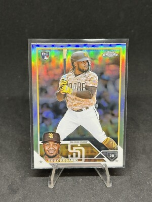 2023 Topps Chrome Baseball EUGY ROSARIO Padres RC 184 Refractor SP