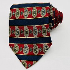Tommy Hilfiger Silk Tie Geometric 59'' L x 3.75'' W Printed in Italy Made in USA
